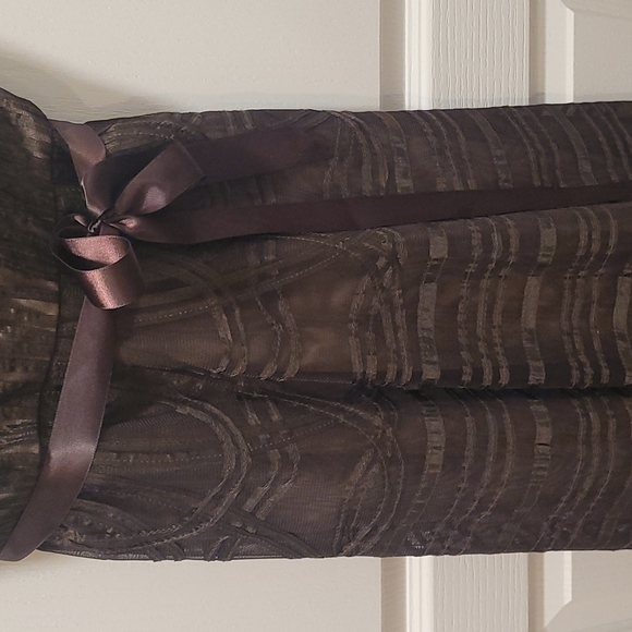 BCBG Max Azria Size 2 Chocolate Gown. - Picture 7 of 13
